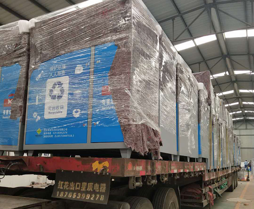 智能垃圾箱发货案例(图1)